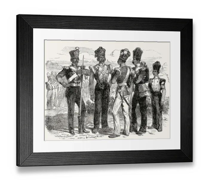 Framed Print : Indian sepoys, Anglo-Persian War, 1856, 1857