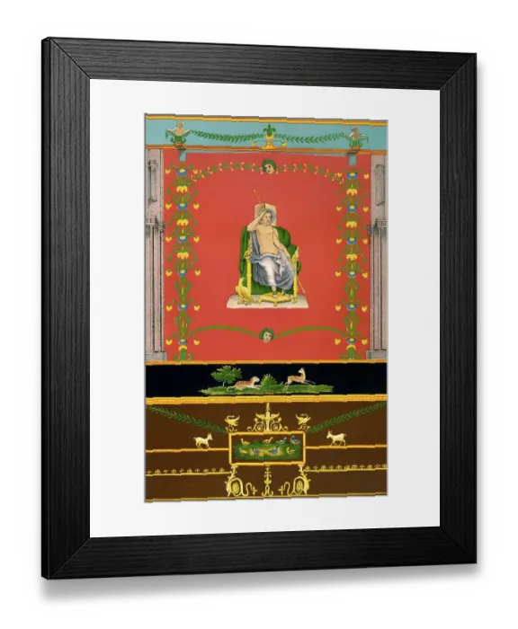 Framed Print : Interior decoration, ancient Roman city of Pompeii Framed Print : Interior decoration, ancient Roman city of Pompeii