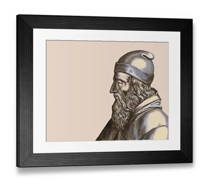 Framed Print : Aristotle, 384-322 BC, ancient Greek philosopher and scientist