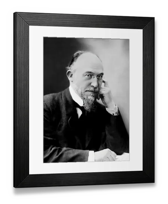 Framed Print : Erik Satie, 1866 - 1925, a French composer and pianist