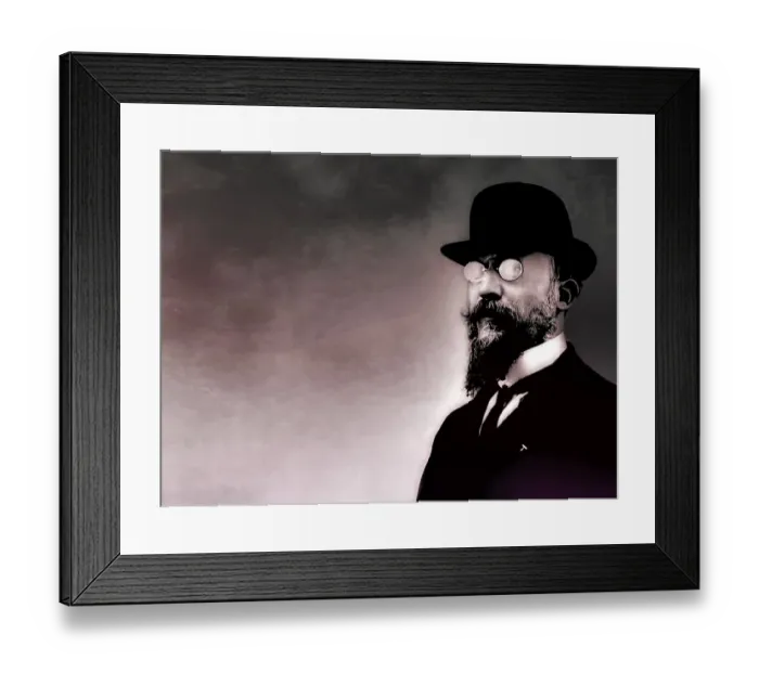 Framed Print : Erik Satie, 1866 - 1925, a French composer and pianist
