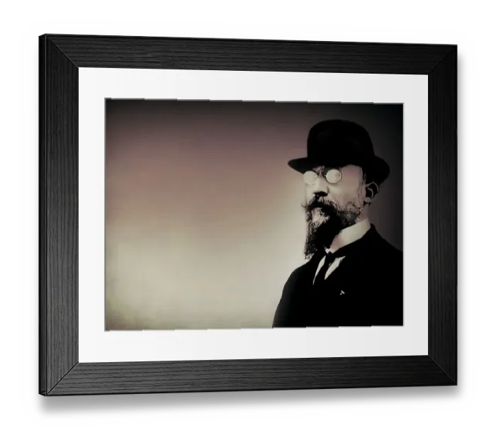 Framed Print : Erik Satie, 1866 - 1925, a French composer and pianist