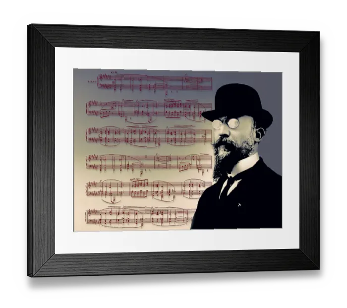 Framed Print : Erik Satie, 1866 - 1925, a French composer and pianist Framed Print : Erik Satie, 1866 - 1925, a French composer and pianist