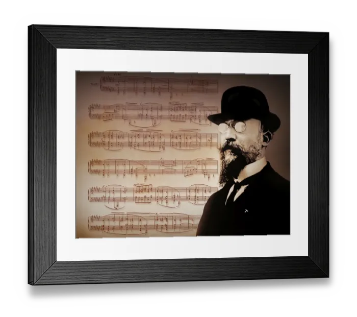 Framed Print : Erik Satie, 1866 - 1925, a French composer and pianist Framed Print : Erik Satie, 1866 - 1925, a French composer and pianist