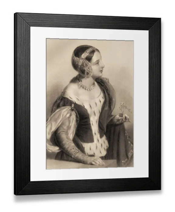 Framed Print : Isabella of France, 1295 - 1358