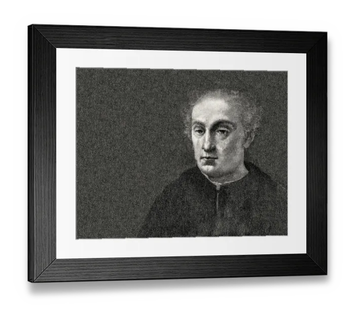 Framed Print : Christopher Columbus, 1451, 1506 Framed Print : Christopher Columbus, 1451, 1506