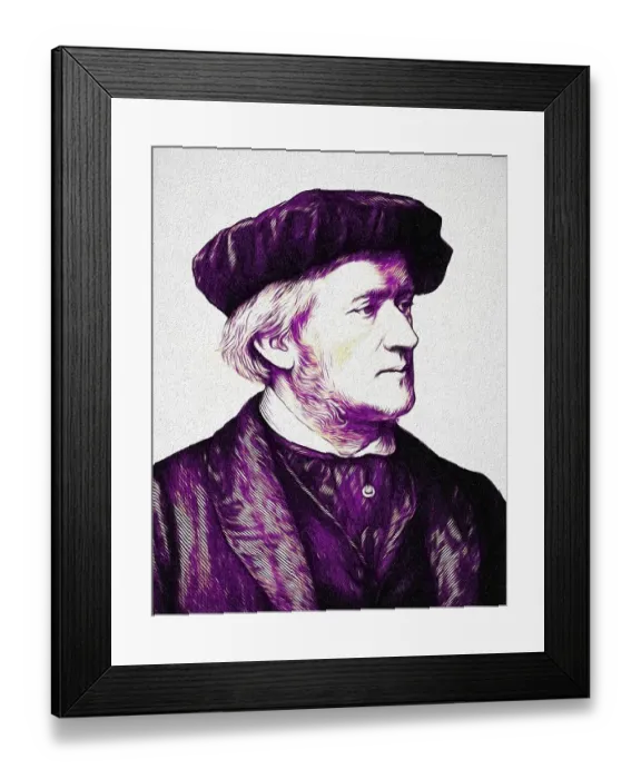 Framed Print : Wilhelm Richard Wagner, 1813, 1883
