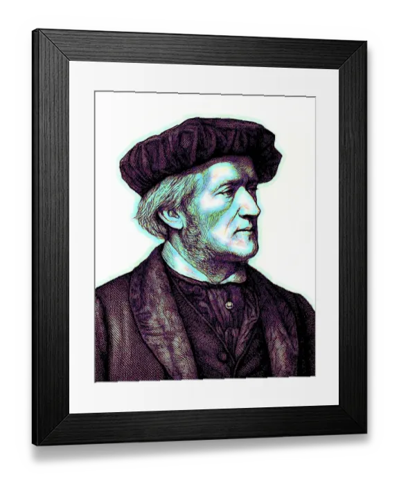 Framed Print : Wilhelm Richard Wagner, 1813, 1883 Framed Print : Wilhelm Richard Wagner, 1813, 1883