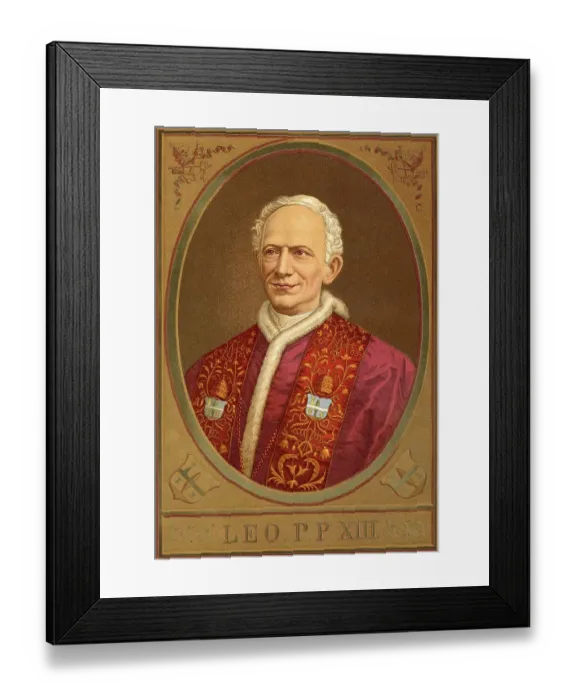 Framed Print : Leo XIII, was Pope from 1878, 1903 Framed Print : Leo XIII, was Pope from 1878, 1903
