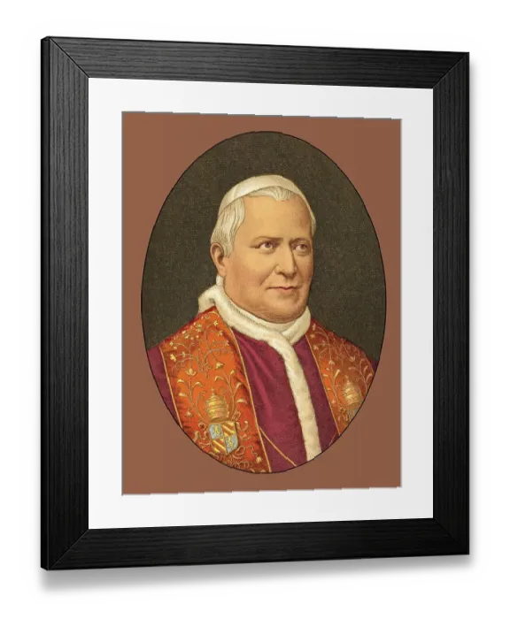 Framed Print : Pope Pius IX, 1792 -1878, was Pope from 1846 to his death