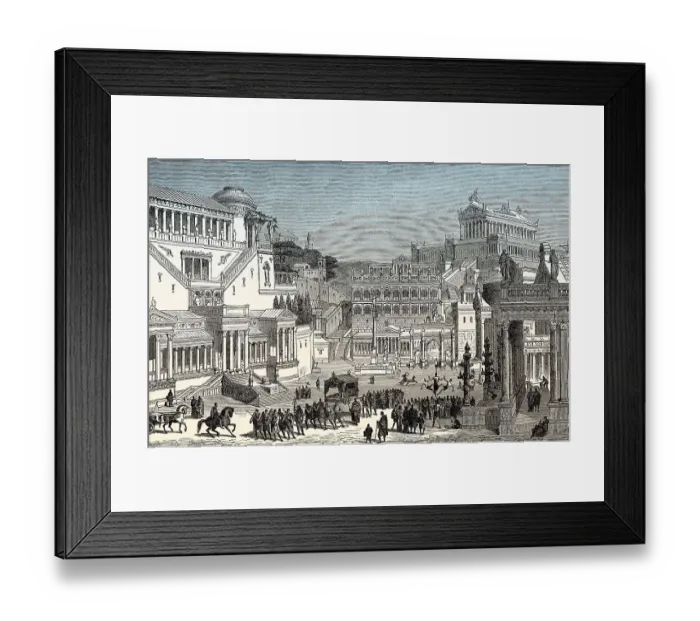 Framed Print : Reconstruction of the Forum Romanum in ancient Rome Framed Print : Reconstruction of the Forum Romanum in ancient Rome