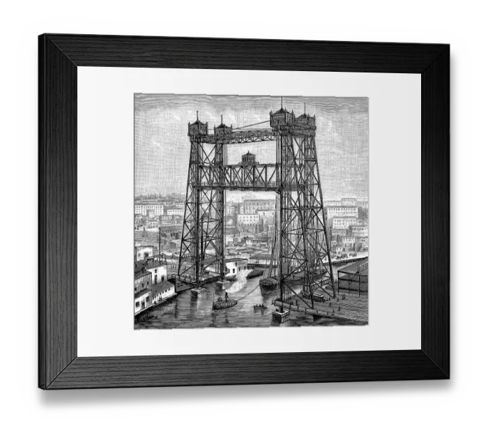 Framed Print : South Halsted Street Lift-Bridge Framed Print : South Halsted Street Lift-Bridge