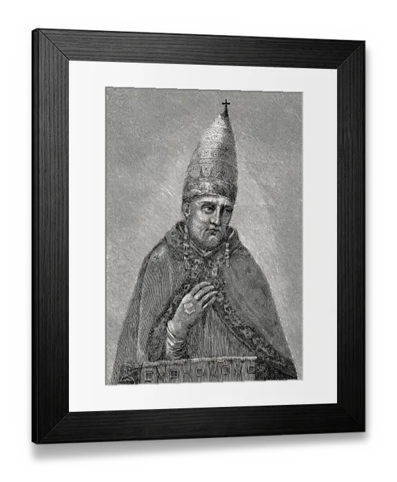 Framed Print : Boniface VIII, 1235, 1303, Pope from 1294 - 1303
