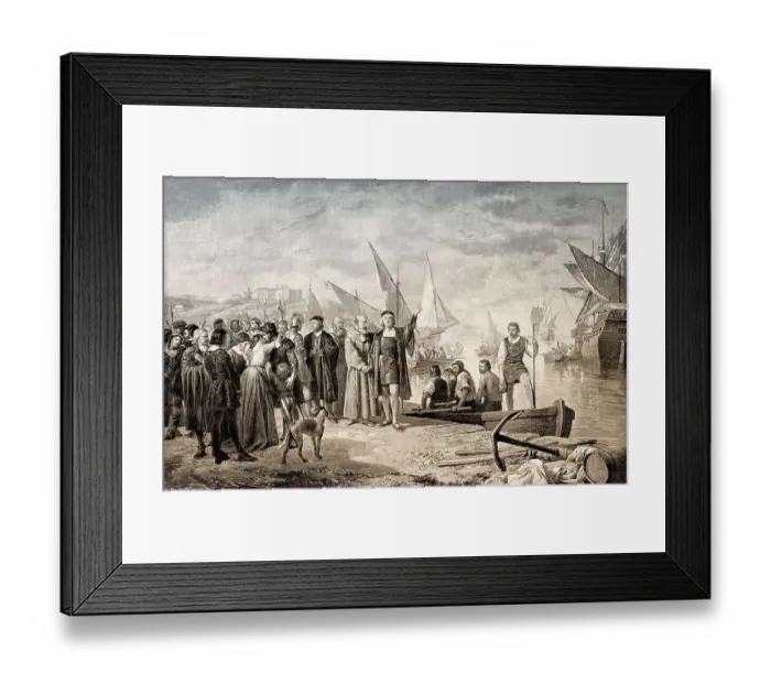 Framed Print : Christopher Columbus set sail in 1492