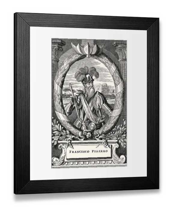 Framed Print : Francisco Pizarro Gonzalez, 1478 - 1541