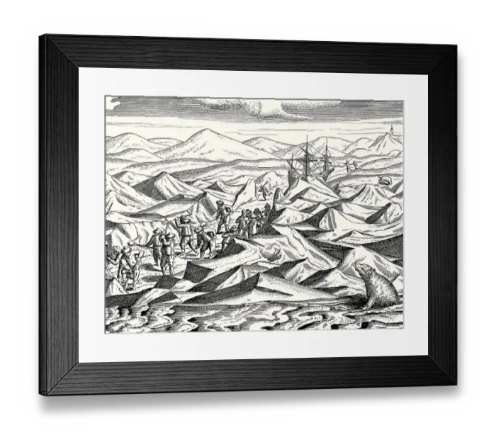 Framed Print : Expedition to the Arctic region by Willem Barentsz Framed Print : Expedition to the Arctic region by Willem Barentsz