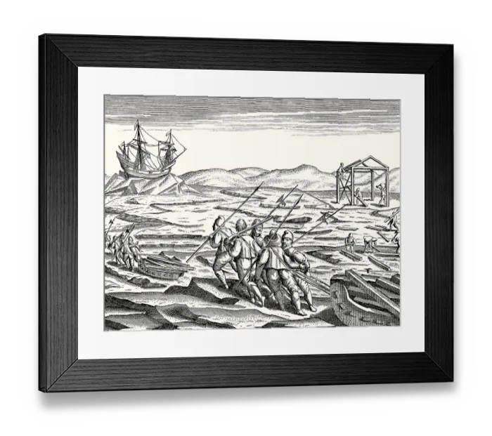 Framed Print : Expedition to the Arctic region by Willem Barentsz