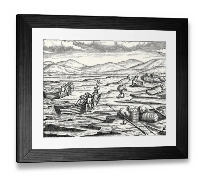Framed Print : Expedition to the Arctic region by Willem Barentsz