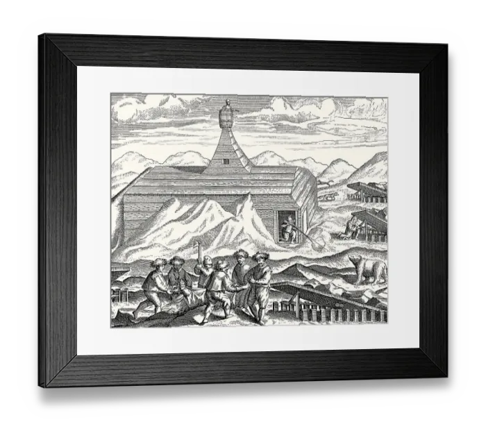 Framed Print : Expedition to the Arctic region by Willem Barentsz