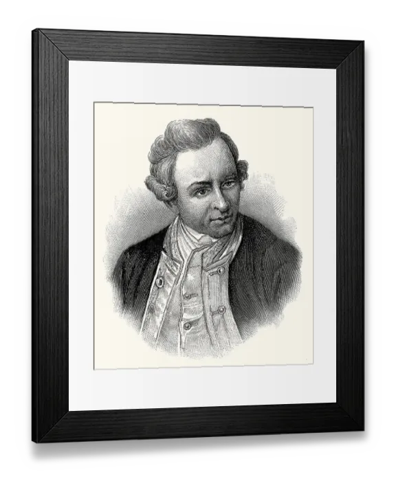 Framed Print : Portrait of Captain James Cook