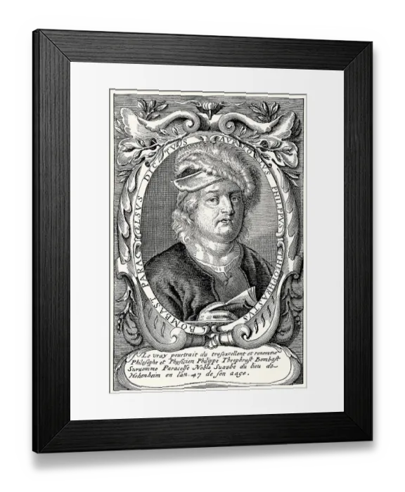 Framed Print : Philippus Theophrastus Aureolus Bombast von Hohenheim or Paracelsus
