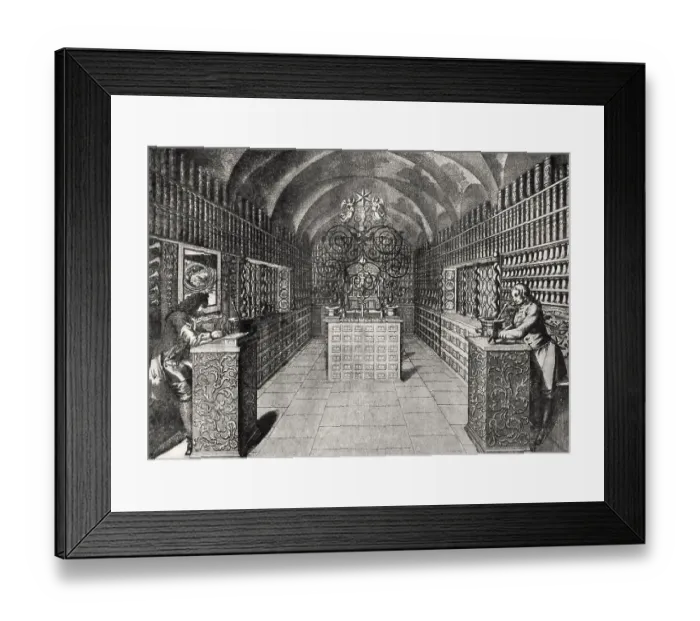 Framed Print : Old German pharmacy