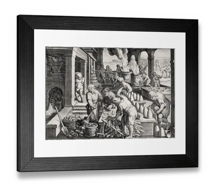 Framed Print : Sugar production, 16th century
