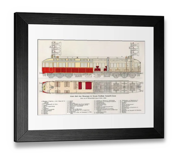 Framed Print : High-speed railcar by Siemens-Halske Framed Print : High-speed railcar by Siemens-Halske