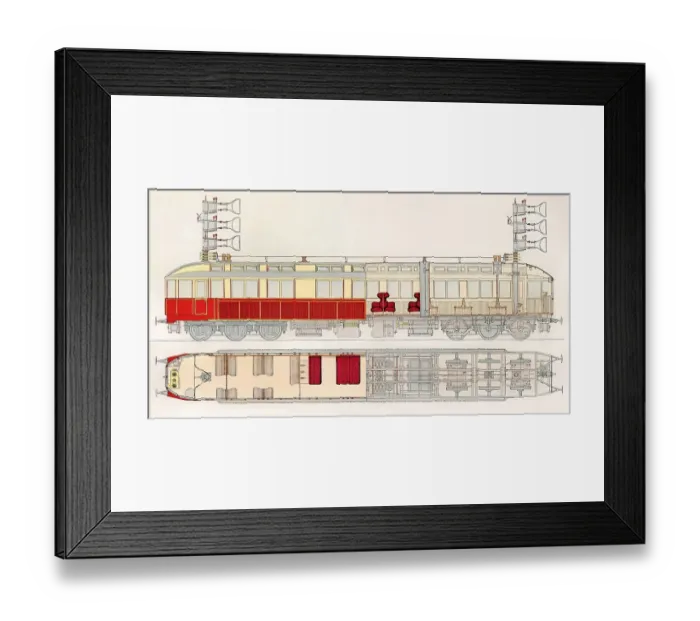 Framed Print : High-speed railcar by Siemens-Halske Framed Print : High-speed railcar by Siemens-Halske