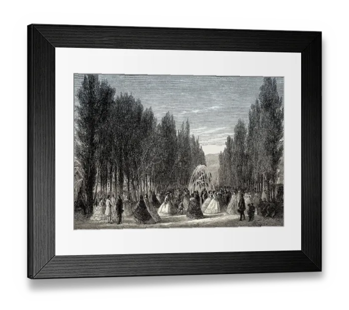 Framed Print : Alameda de las Delicias, Santiago