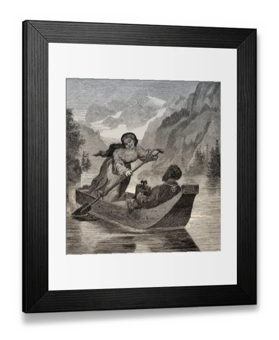 Framed Print : The ferrywoman of the Koenigssee Framed Print : The ferrywoman of the Koenigssee