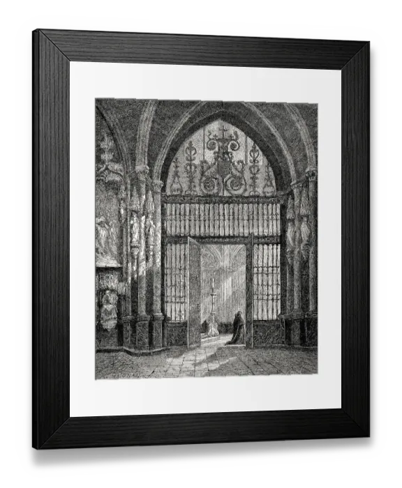Framed Print : Interior view of he Cathedral of Saint Mary of Burgos Framed Print : Interior view of he Cathedral of Saint Mary of Burgos