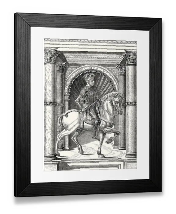 Framed Print : Muzio Attendolo Sforza, 1369 - 1424