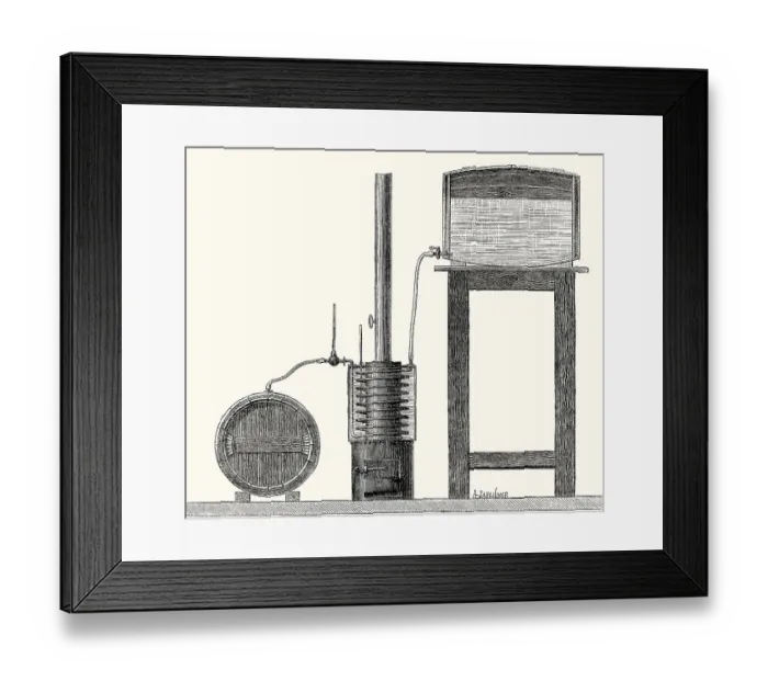Framed Print : Thermal processing to deactivate unwanted microorganisms in wine by Louis Pasteur Framed Print : Thermal processing to deactivate unwanted microorganisms in wine by Louis Pasteur