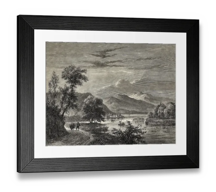 Framed Print : Lago di Piediluco, Terni, Italy