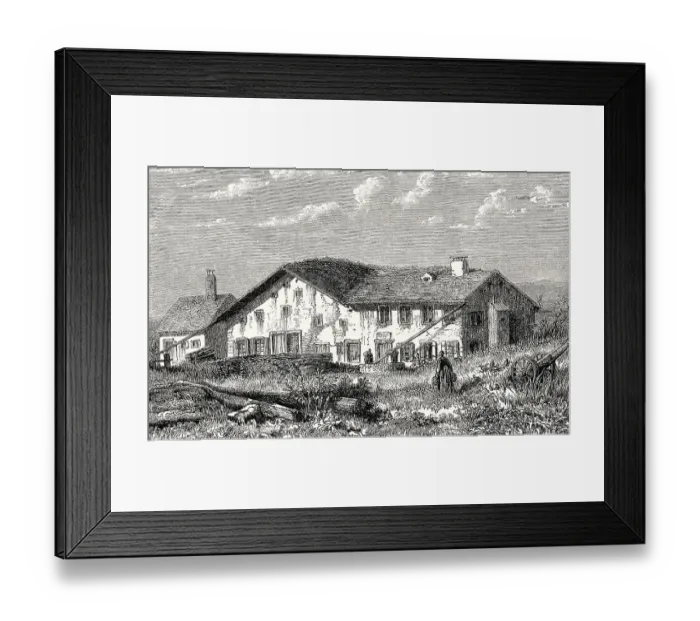 Framed Print : La Chaux-de-Fonds, Neuchatel, Switzerland