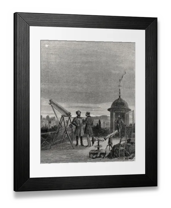 Framed Print : The western sky of Paris, February 17, 1868 Framed Print : The western sky of Paris, February 17, 1868