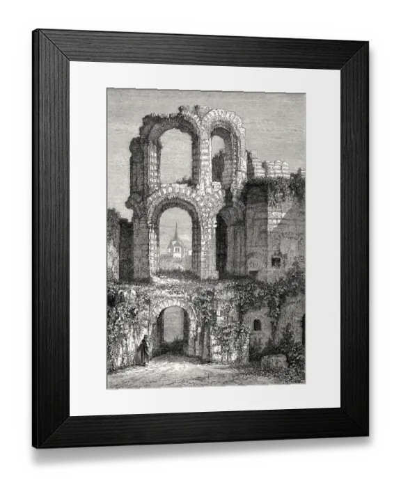 Framed Print : Trier Imperial Baths, Kaiserthermen Framed Print : Trier Imperial Baths, Kaiserthermen