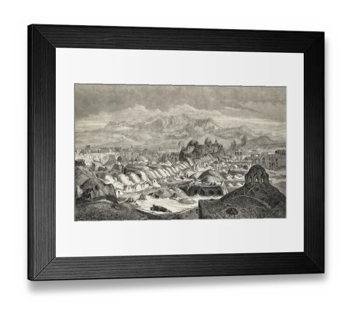 Framed Print : Historical Bazaar of Kashan, Isfahan province