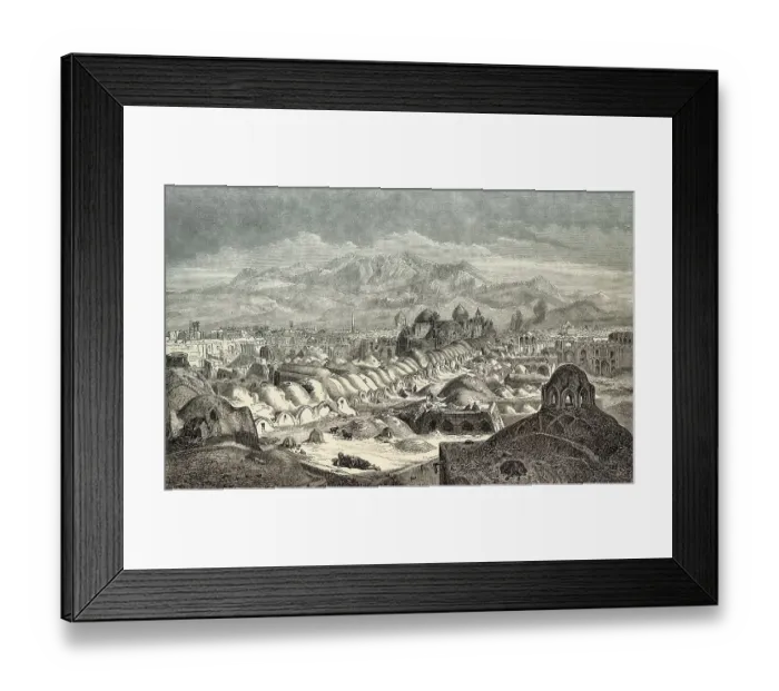 Framed Print : Historical Bazaar of Kashan, Isfahan province