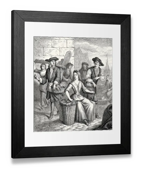Framed Print : Les Halles de Paris, fresh food market Framed Print : Les Halles de Paris, fresh food market