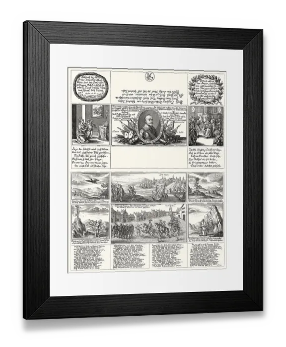 Framed Print : Envelope to the siege of Augsburg in 1632 by Gustav II Adolf Framed Print : Envelope to the siege of Augsburg in 1632 by Gustav II Adolf