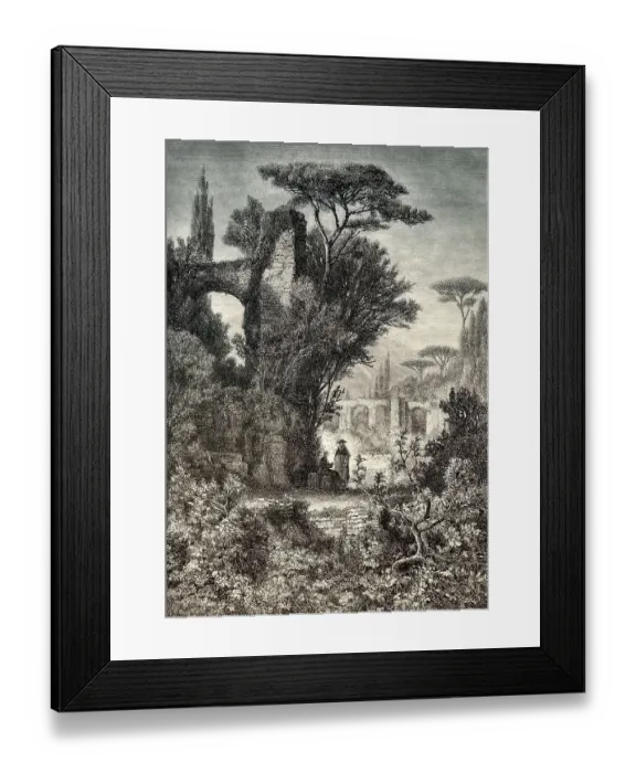 Framed Print : The ruins of Hadrian's Villa