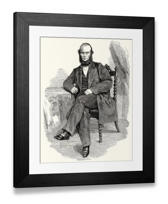 Framed Print : William Wilson, Captain of the British ship Emily St Framed Print : William Wilson, Captain of the British ship Emily St