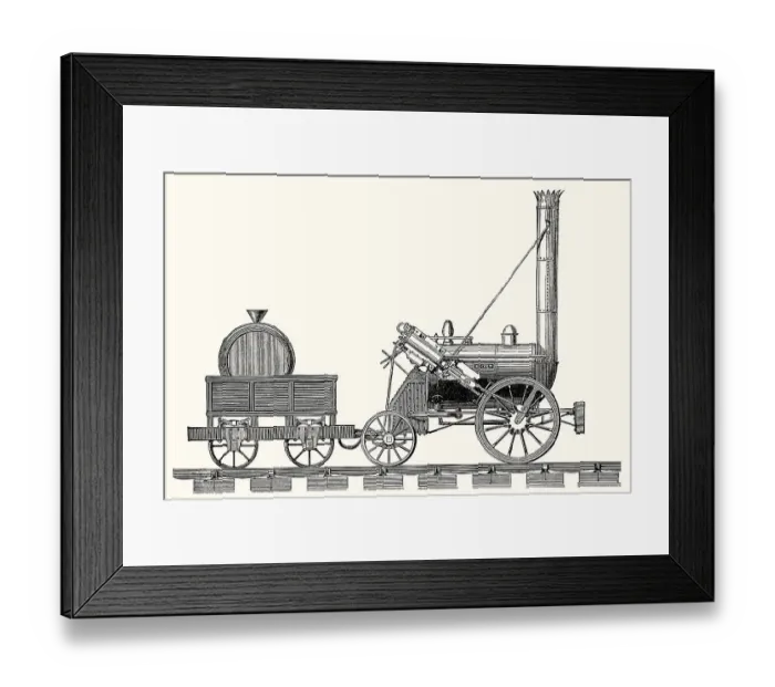 Framed Print : Stephenson's Rocket, an early steam locomotive Framed Print : Stephenson's Rocket, an early steam locomotive