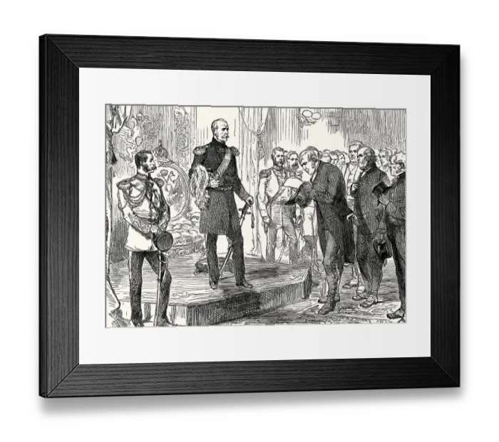 Framed Print : Joseph Sturge meets Tzar Nicholas I in St Petersburg