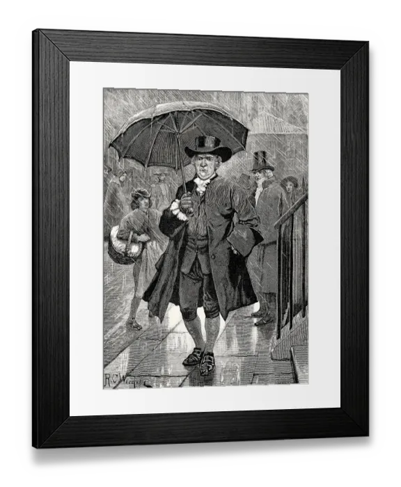 Framed Print : Jonas Hanway, 1712 - 1786, an English philanthropist and traveller