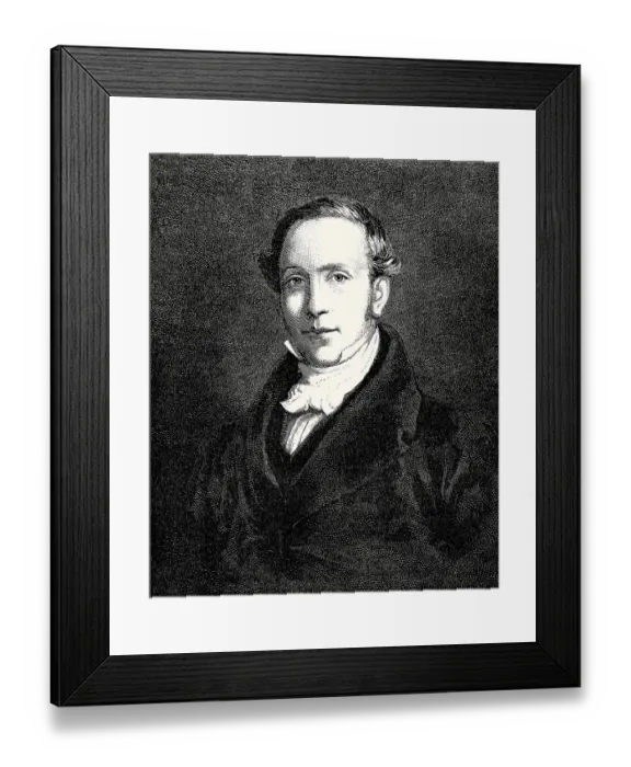 Framed Print : David Nasmith, 1799 - 1839, founded The City Mission Movement