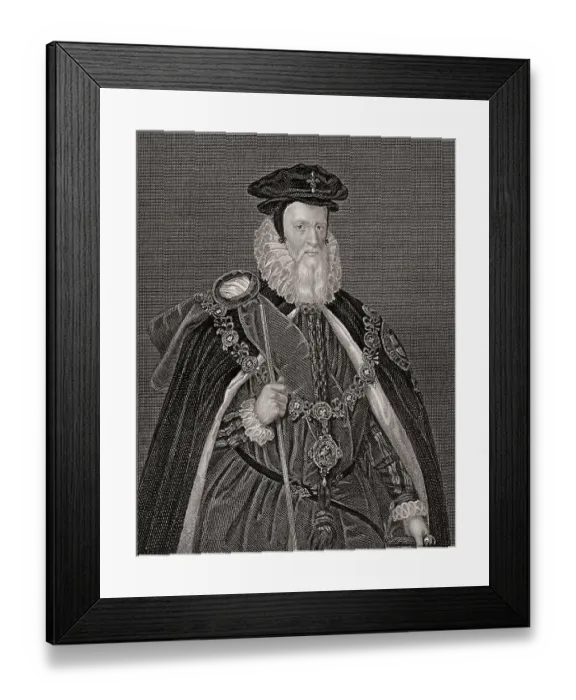 Framed Print : William Cecil, 1st Baron Burghley or Burleigh