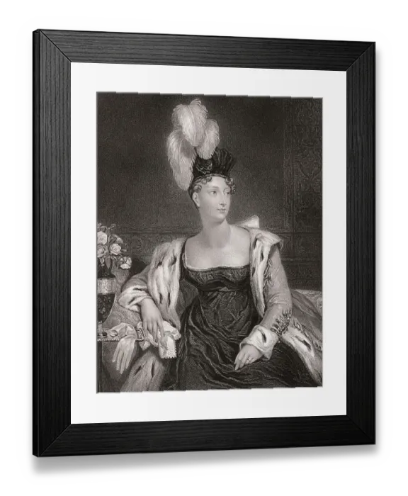 Framed Print : Princess Charlotte Augusta of Wales